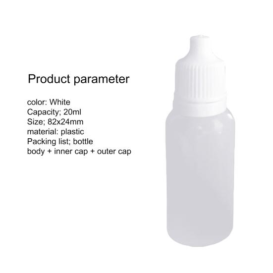 Bottle 20ml Mini Three-piece Empty Plastic Bottle for School