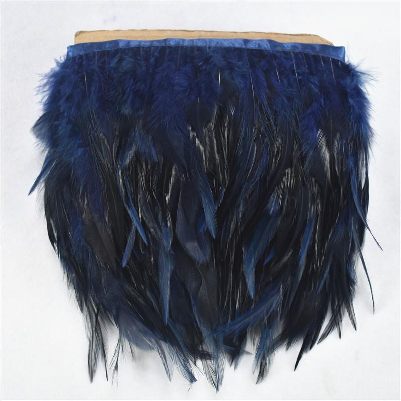 1Meters/Lot Saddle Pheasant Feathers Trim Fringe 4-6" Burgundy Rooster Feathers Ribbon Sewing Feathers For Jewelry Making Plumas