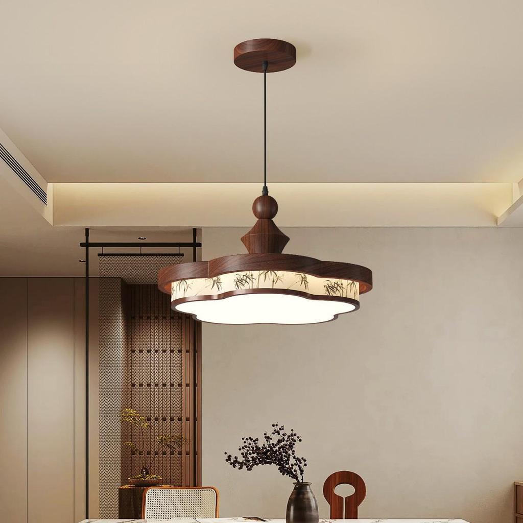 Бамбуковая ткань, люстра для столовой или спальни