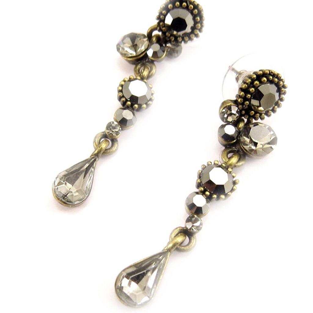 Les Trésors De Lily [D2661] - Designer Earrings 'Sissi' Gray