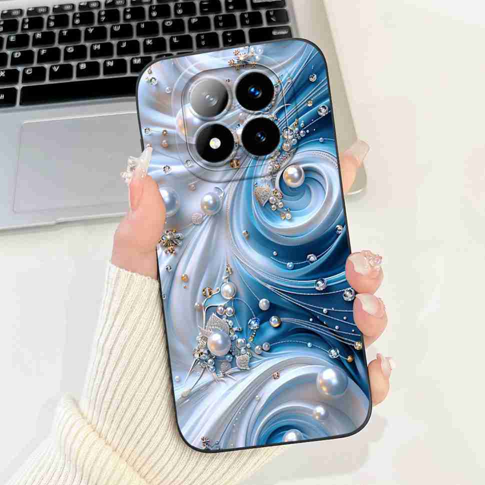 For Xiaomi Redmi Note 14 Pro+ 5G Case Cherry Print Cute Butterfly Soft Silicone Cover For Redmi Note 14Pro Plus 5G 6.67" Bumper