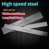 HRC62 быстрорежущая сталь толщина 50 мм длина 300 мм HSS 4241 сталь деревообрабатывающие инструменты лезвия для резьбы по дереву ножи для самостоятельной работы сырье