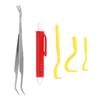 5PcsCelsiusSet Pet Louse Lice Clamp Flea Clip Removal Tool Kit Ticks Remover for Dog Cat