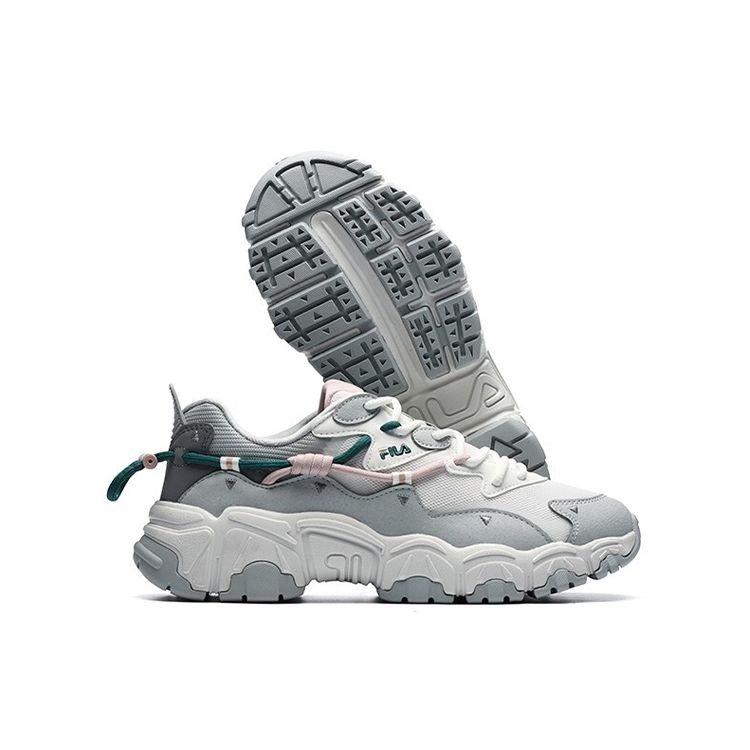 Fila Кеды женские Cat Paw 2.0 Спортивная мода Низкие Повседневные Кроссовки для бега Белые Серые F12W134108FBL