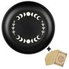 5.5inch Decorative Jewelry Dish Moonphase Decorative Tray Multiple Use Storage Plate for Crystal Sage Ritual Incense Holder Tray