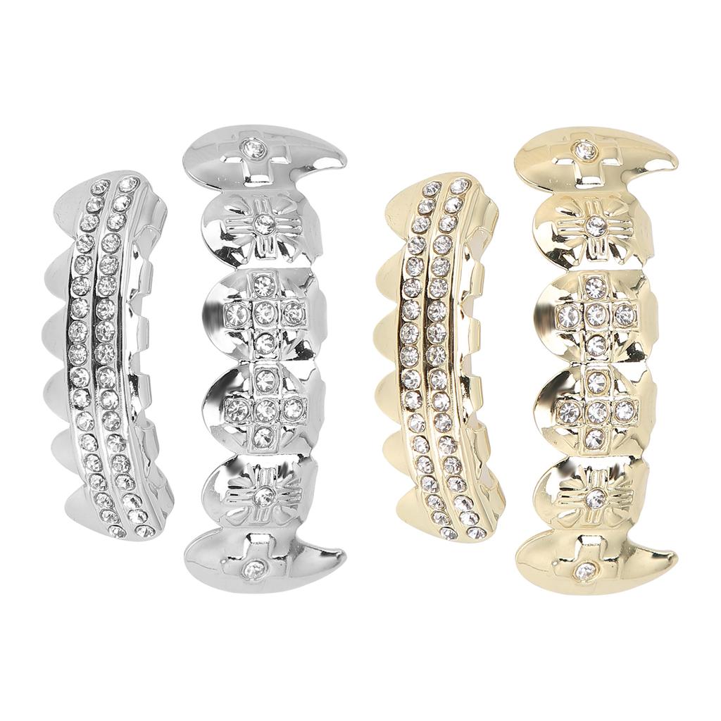 Гальванический набор вставных зубов в стиле хип-хоп, многоразовый неувядающий Хэллоуин, фестиваль, украшение для зубов, скобка