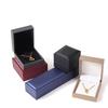 Premium Brushed PU Leather Jewelry Box for Rings, Necklaces, and Bracelets