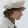 UNDERCONTROL Studio PLATE BERET / STRAP / BEAN TWEED / D BEIGE