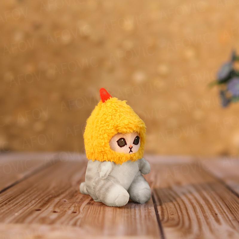 Kawaii Аниме Хобби Темпура Жареные Креветки Акула Кошка Плюшевая Кукла Брелок Мультфильм Милый Подвесной Рюкзак Для Подруги Подарок Рождество