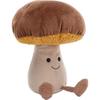 Jellycat Коллекция Веселая Еда Зонтик Гриб Росток Большой Размер Куклы Плюшевая Кукла 25см Высота В Позе Сидя