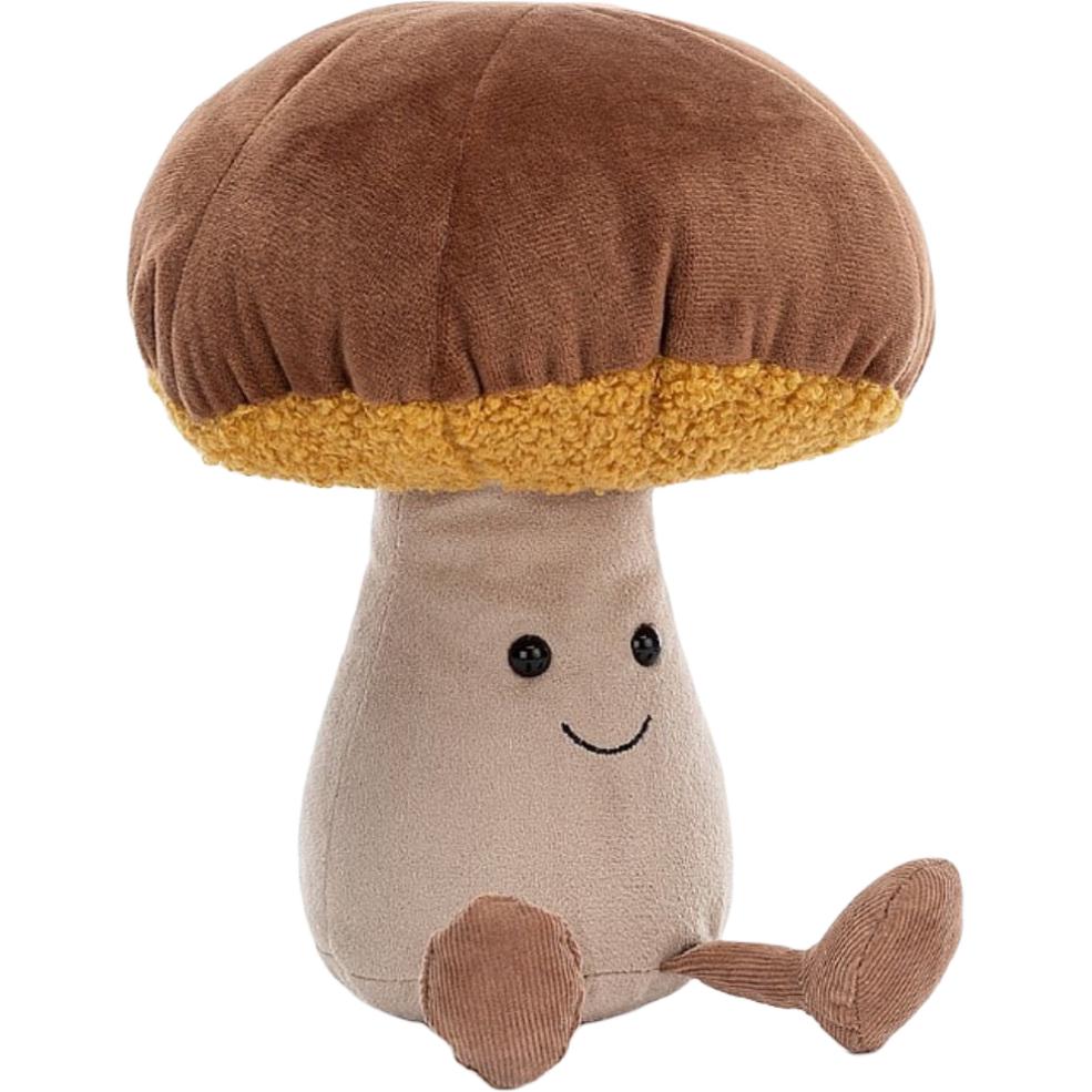 Jellycat Коллекция Веселая Еда Зонтик Гриб Росток Большой Размер Куклы Плюшевая Кукла 25см Высота В Позе Сидя