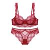 Женский ультратонкий бюстгальтер и трусики во французском стиле, комплект сексуального бюстгальтера без подкладки, комплект нижнего белья, комплект кружевного нижнего белья, комплекты бюстгальтеров пуш-ап
