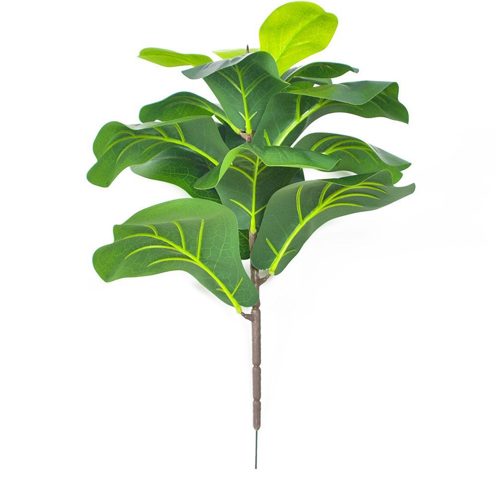28/50cm Artificial Fiddle Leaf Fig Tree Faux Plants Greenery Bush Outdoor Ficus For Courtyard D F3D3