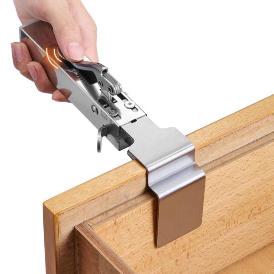 Регулируемый зажим для фиксации ящика, металлический зажим для установки передней части ящика, прочный универсальный зажим для крепления шкафа, плотницкий инструмент для деревообработки и бытовых нужд