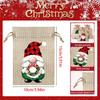 Small Burlap Bags 12 Pieces Burlap Reusable Drawstring Decor Christmas Advent Bags for Halloween Thanksgiving Home Holiday New