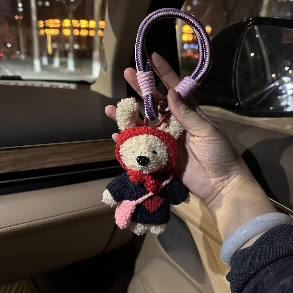 Корейский милый плюшевый мишка-подвеска - кукла-игрушка ручной работы для сумок и телефонов