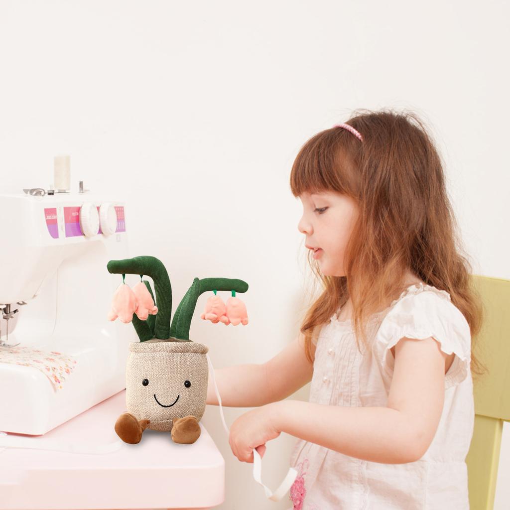 Подушка-цветок, плюшевый цветочный горшок, дюймовое украшение, мягкая и дружелюбная игрушка для детей