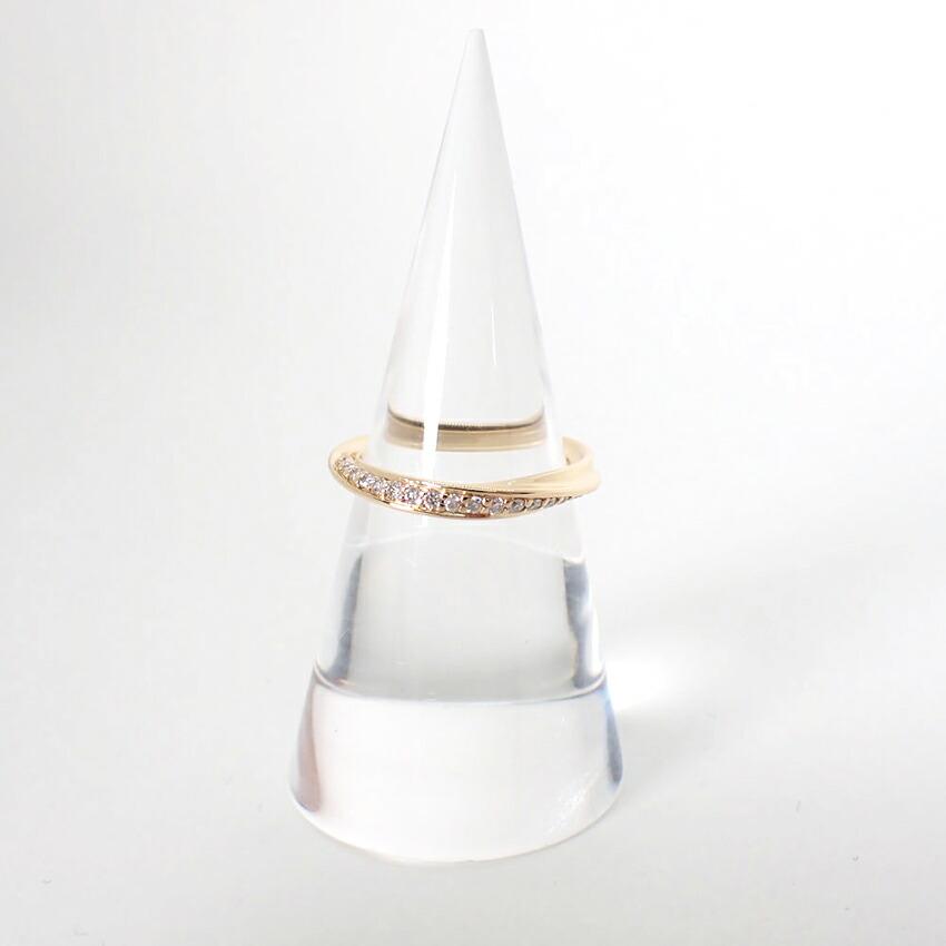 [Б/у] Звездные украшения/Звездные украшения K18YG Бриллиантовое кольцо/Нет. 11/г433-52