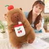 Fruit Tea Milk Cup Capybara Plush Toy Dolls Room Decoration Grape Carrot Cherry