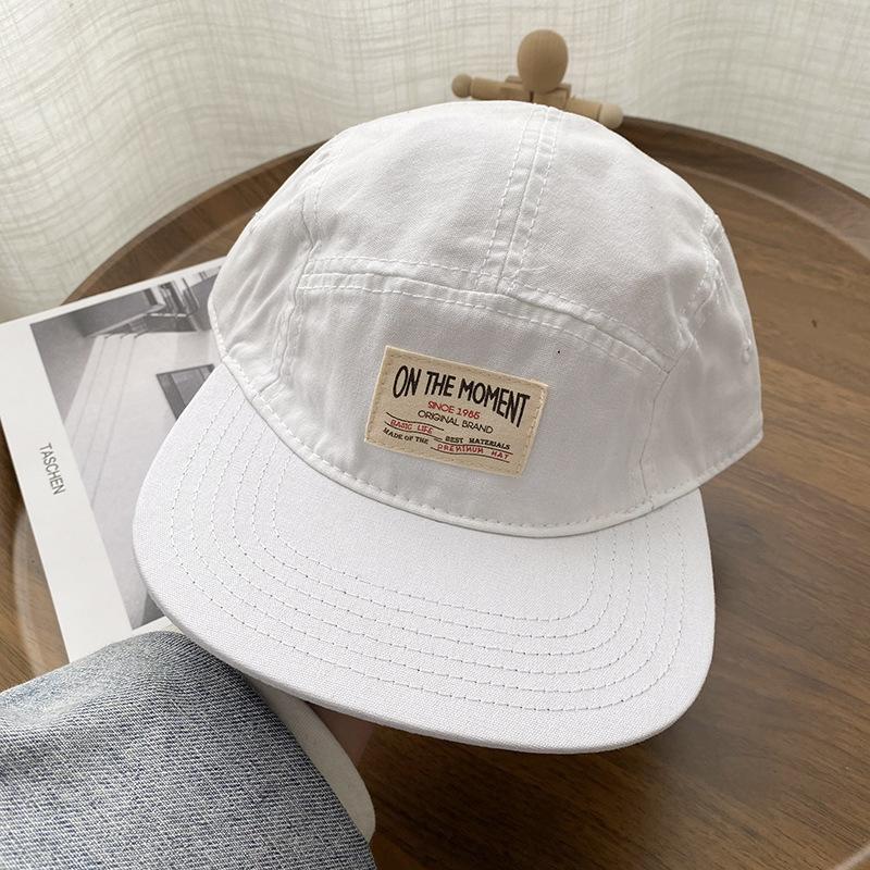 Мягкая кепка-snapback с плоским козырьком, японская, для мужчин и женщин, с коротким козырьком, хип-хоп, с козырьком, летняя, хлопковая, козырек от солнца, бейсболка