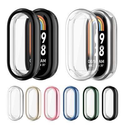 Полноэкранный протектор для Xiaomi Mi Band 8, защитный чехол из ТПУ, чехол-бампер