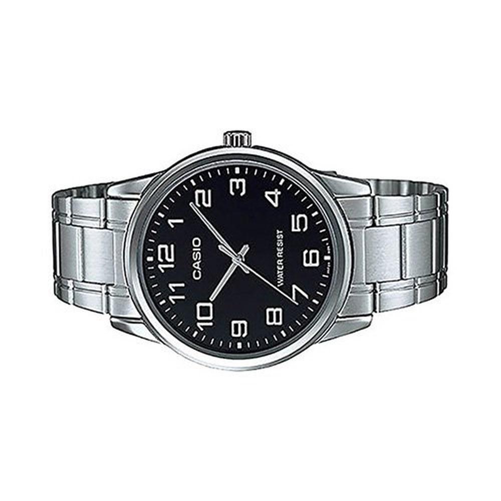 Casio Стандартные аналоговые мужские часы MTP-V001D-1B