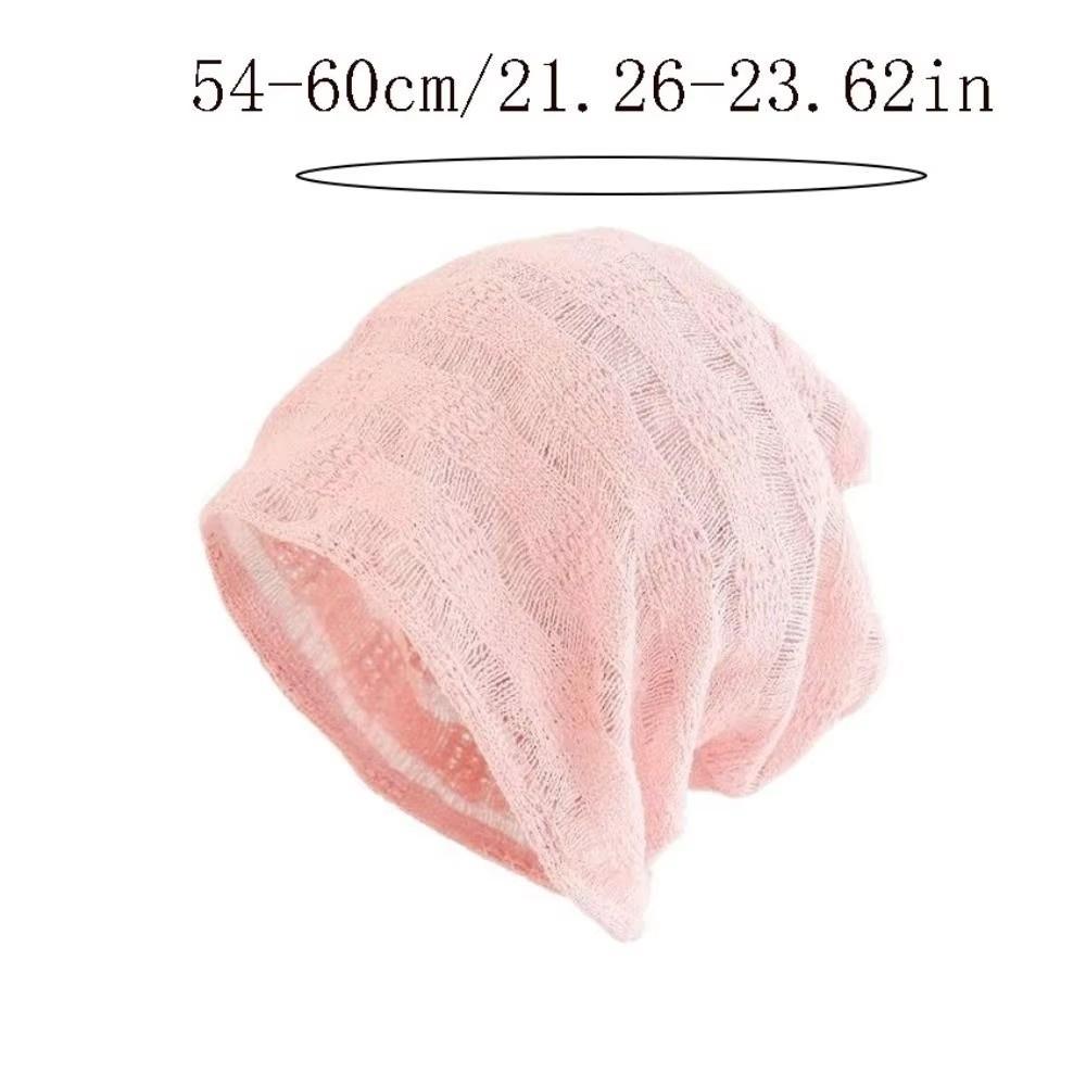 Thin Knitted Hat Hollow Design Sunscreen Cap Fashion Beanies Hat Spring Summer