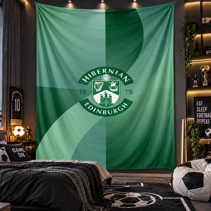 Wall Hanging Tapestry Hibernian FC Print Cloth for Living Room Bedroom Home Decor