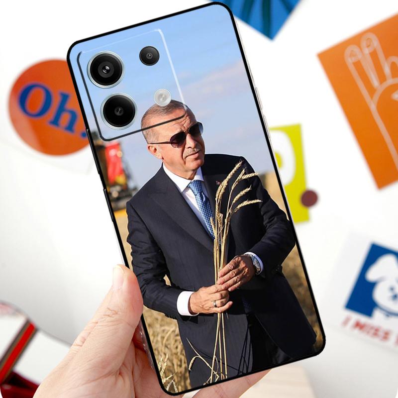 Turkey Recep Tayyip Erdogan Funda For Xiaomi Redmi Note 14 Pro 10 11 12 13 Pro 11S 12S Case For Redmi 15 14C 12C 10C 13C