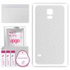 apgo Защитная наклейка-скин на заднюю панель, совместимая с Samsung Galaxy S5 mini, Обмоточная пленка, Фольга, Винил - Узор Прозрачный Карбон