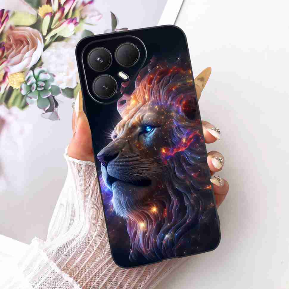 Чехол для Tecno Pova 7 Ultra 5G LJ9 Мультяшный Кот Тигр Силиконовый ТПУ Черная Крышка Для Tecno Pova 7Ultra 5G 6.67" Чехлы Для Телефона Fundas