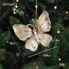Cross-border Electroplated Christmas Tree Ornaments: Golden Snowflake & Reindeer Pendants