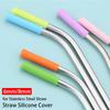 4Pcs Anti-scratch Straw Silicone Tip Tongue Anti-scalding Straw Cap  for Stainless Steel Straw
