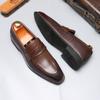 Fashion Men's Casual Business Shoes Men Classic British Style Penny Loafers Moccasins Mens Party Wedding Leather Flats