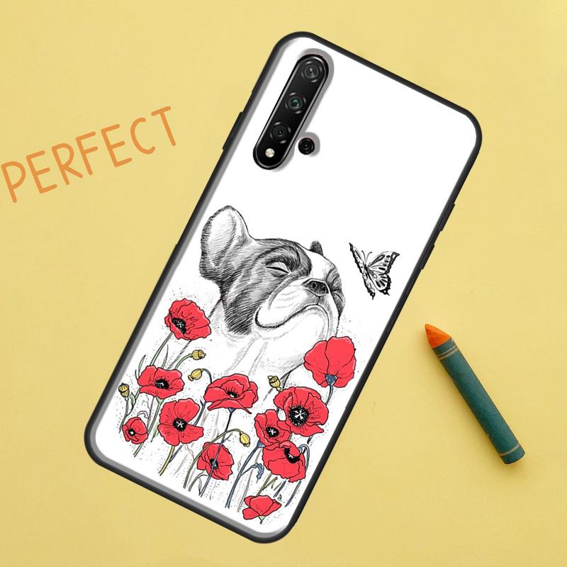 Милый чехол с изображением мопса для Huawei Nova 10 9 SE 5T Y90 Y70 Y60 Y61 Nova 3i 7i 8i 11i P20 P40 P30 Lite P60 Pro