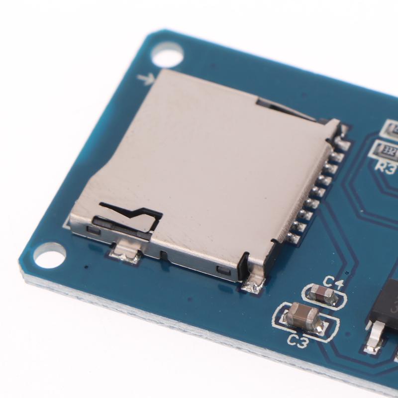 2Pcs Card Mini Tf Card Reader Module Spi Interfaces With Level Converter Chip 5V/3.3V For Diy Kit