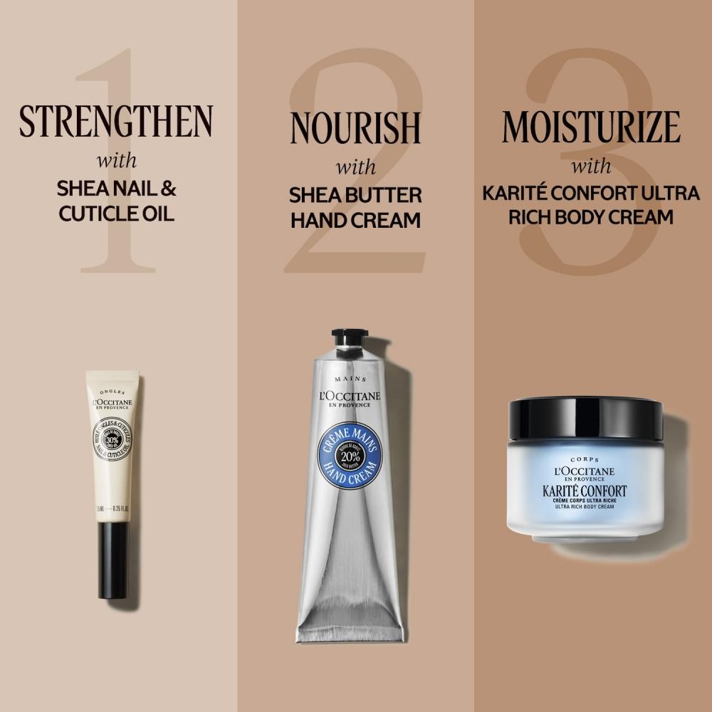 L Occitane Soothing Karit  Confort Shea Butter uLtra Rich Body Cream 6.9 Oz 200 mL