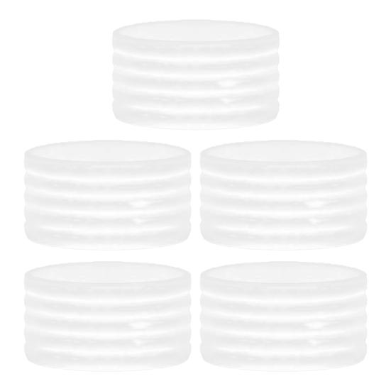 5Pcs Silicone Racket Handle Grip Ring Non-Slip Absorbent Tennis Pickleball Racquetball Badminton Squash Bat Overgrip Handle Band