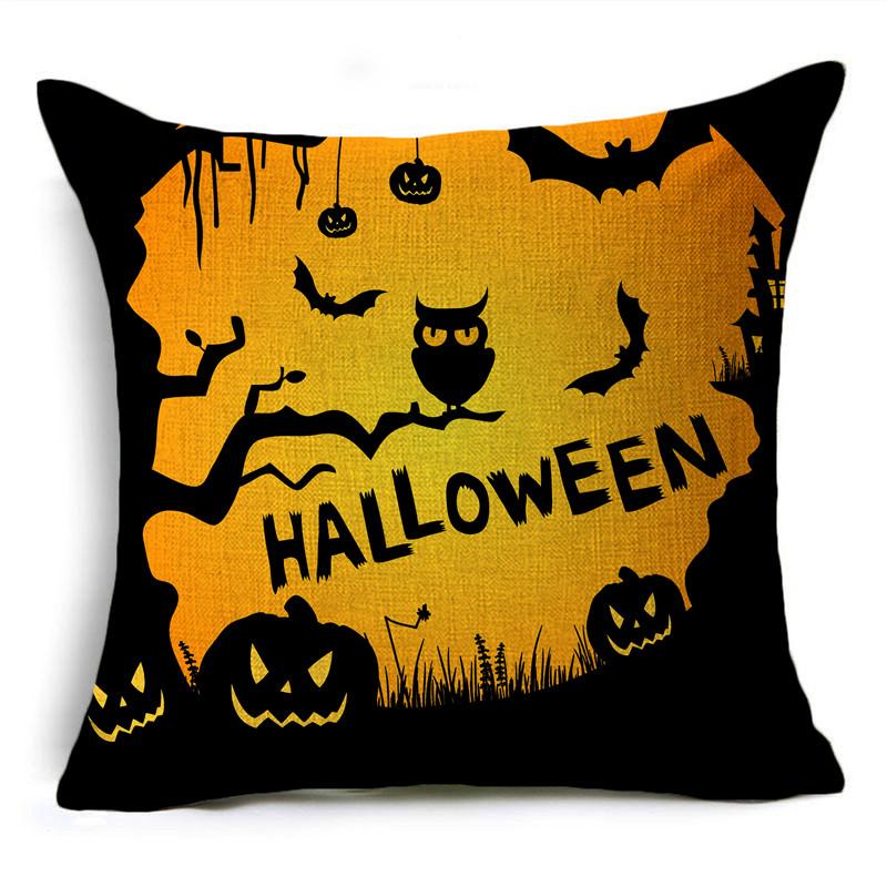 New Halloween Series Pillow Cover Festive Atmosphere Home Sofa Cushion Cover 40*40cm/45*45cm/50*50cm