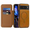 For Google Pixel 10 Pro XL Case Compatible with MagSafe RFID Blocking Card Holder Leather Phone Cover