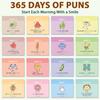 2026 Funny Pun Calendar Daily Tear-Off Desk Calendar with 365 New Puns Jokes And Notes Compact Spiral Bound for Office Home Decor