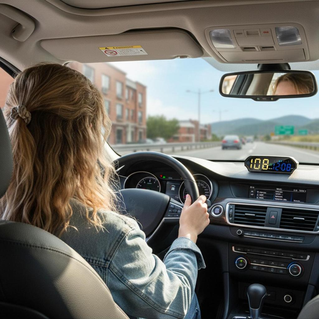 Солнечный проекционный дисплей Устройство для мониторинга скорости автомобиля Автомобильный цифровой спидометр для седанов, внедорожников, грузовиков, водителей автопарка