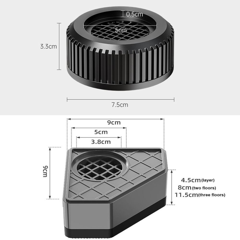 Anti Slip Table Chair Sofa Cabinet Dryer Support Heightening Pad Washer Feet Pads Washing Machine