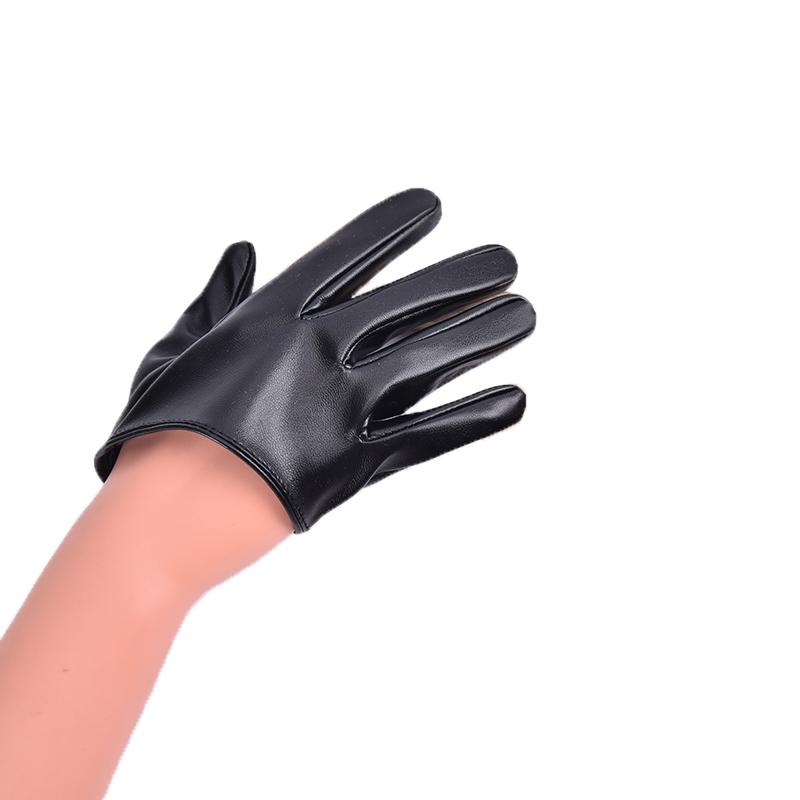 Дизайнерские сексуальные кожаные перчатки для женщин, полупальмовые кожаные перчатки из искусственной кожи, вечерние шоу