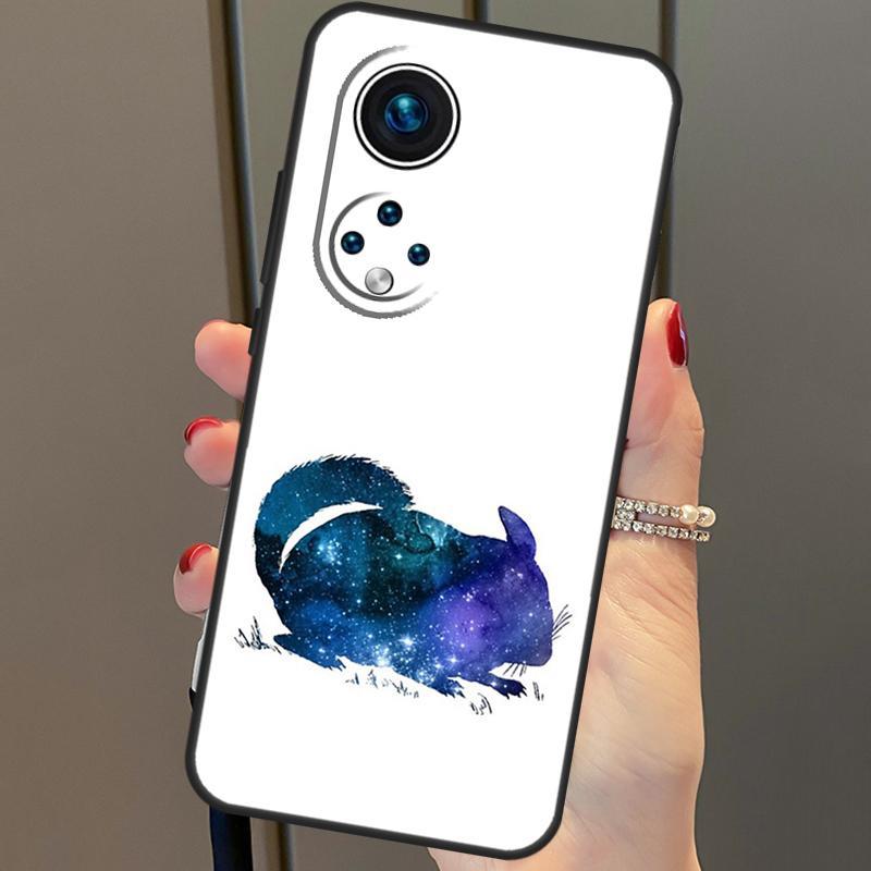 Чехол с рисунком шиншиллы для Huawei P20 P30 P40 Lite Pro P Smart 2019 Nova 9 5T, чехол для телефона Honor 50 8X 9X 10i