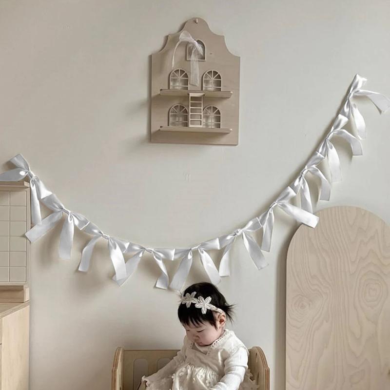 60cm Wall Hanging Flags Nursery Decor Party Banner Ribbon Garland Flags Children Room Decoration