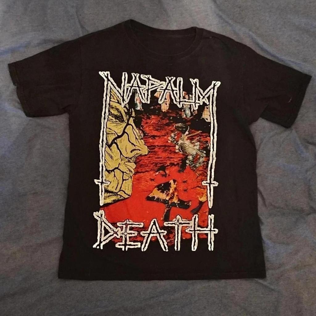 Napalm Death Harmony Corruption черная классическая футболка с коротким рукавом Мужская одежда