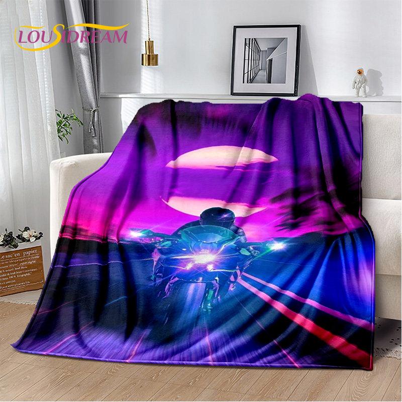 Мягкое плюшевое одеяло с черепом в стиле ретро, ​​фланелевое одеяло для гостиной, спальни, кровати, дивана, чехол для пикника