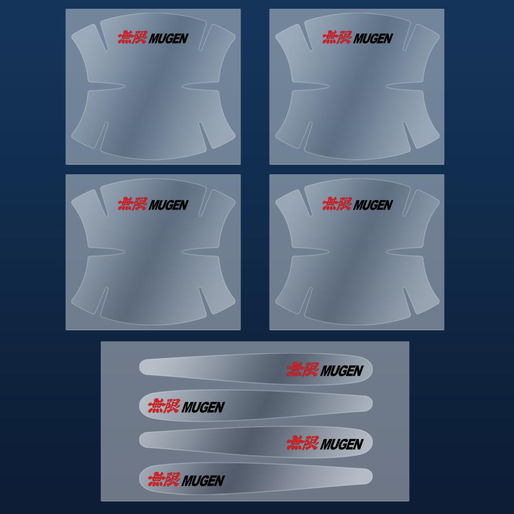 AQW1 8PCS Transparent Car Door Handle Anti Scratches Protector Film Sticker For Honda Mugen CIVIC Pilot Type R Type S VTEC DOHC Vezel