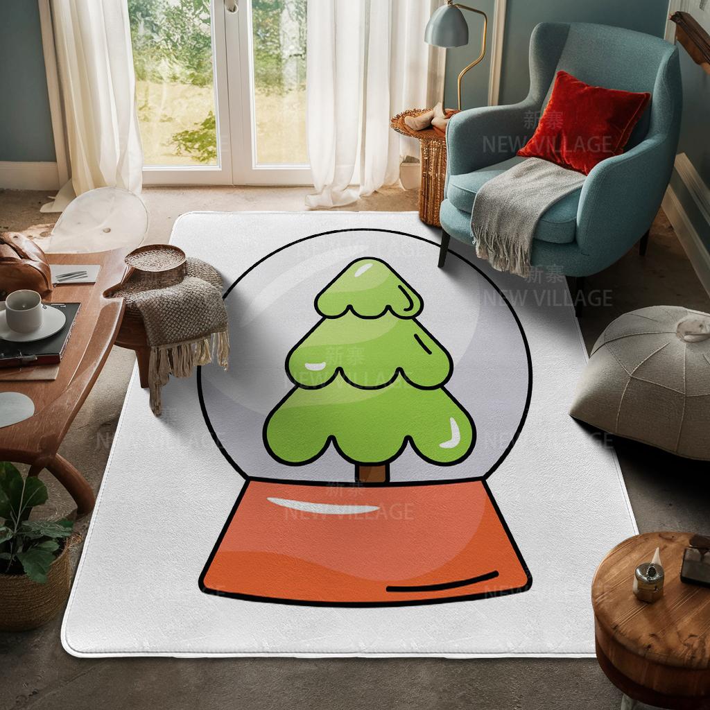 Ковер у входа в дом Домашний коврик у двери Гостиная Ванная Комната Ноги ванная комната Нескользящие коврики с водопоглощением для ванной Счастливого Рождества зима